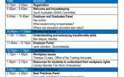 #ISANA SA & NT state #conference program released