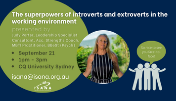 ISANA ACTiveNSW | Sept 21 | Face-to-face