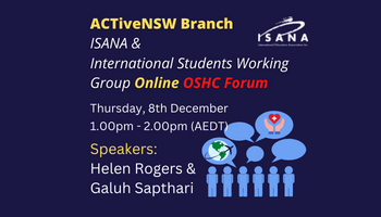 ISANA ACTiveNSW | Dec 8 | Online